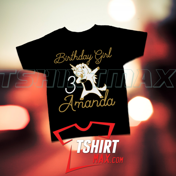 Unicornio Dabbin Birthday T-Shirt Unicornio Dabbin Birthday T-Shirt